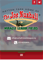 Mobile Screenshot of nuxhallmiracleleague.org